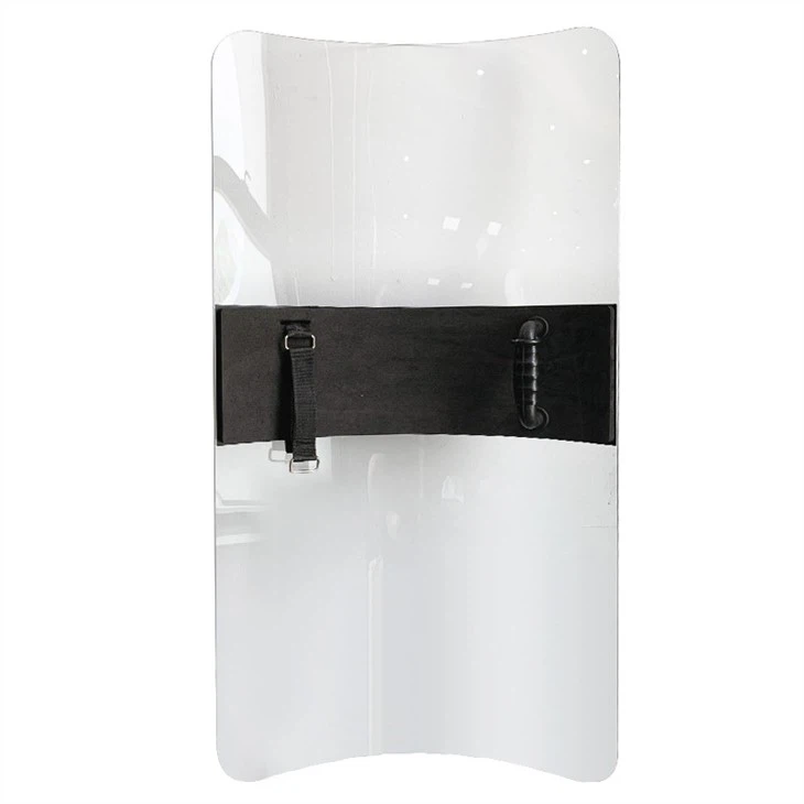 Rectangular Anti Riot Shield Police Military Equipment With PC Material